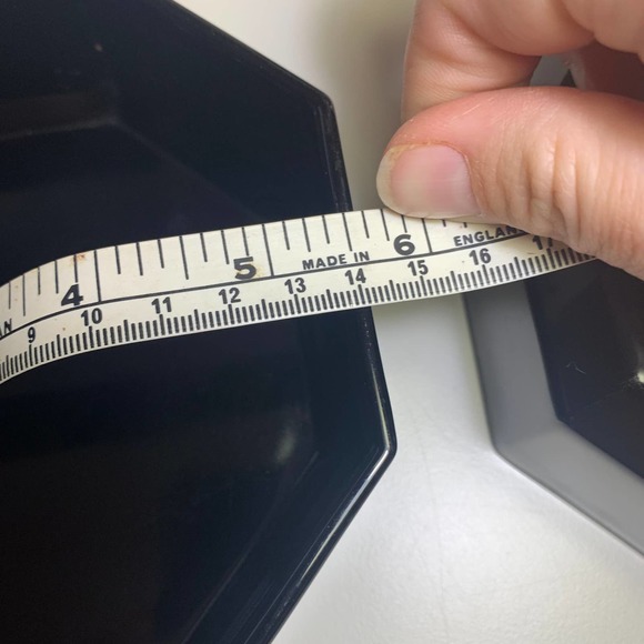 4 pc Set MCM Deco Arcoroc France Black Glass Octagon Mugs Bowls Arcopal Octime - Picture 11 of 14